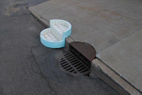  - Manhole Cover Blue Pool 