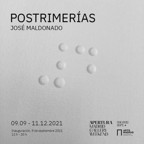  - Invitation. Exhibition "Postrimerías" José Maldonado 