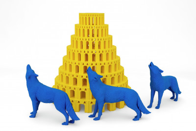 La persistencia del deseo (Torre de Babel y lobos azules). Pieza única)